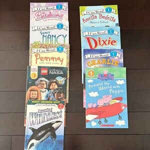 Scholastic I Can Read Book Set - Pink, Blue, Red, Green Covers